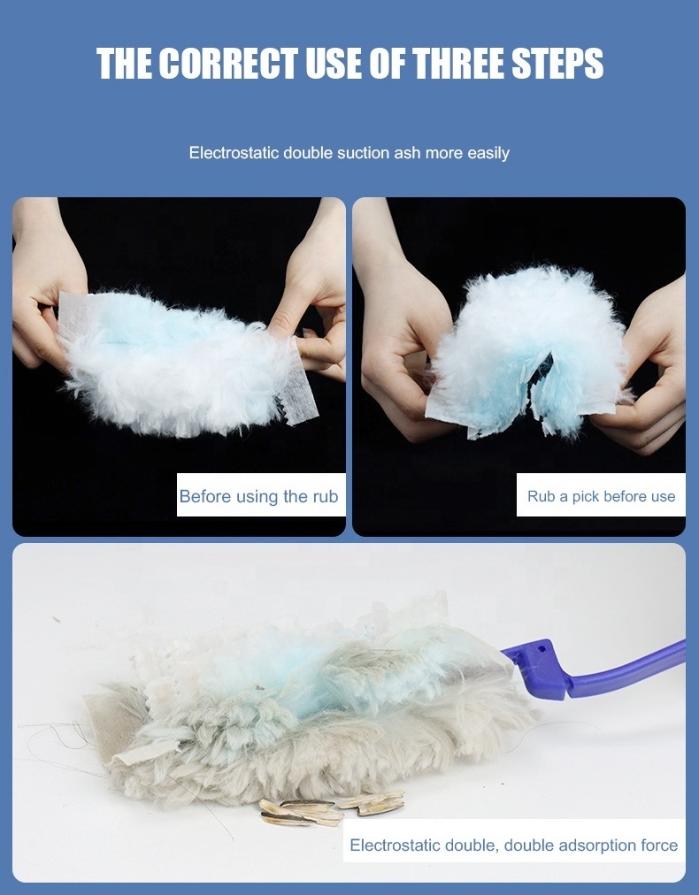 BSCI ISO9001 20PCS Refills extendable Magic electronstatic Telescopic Duster