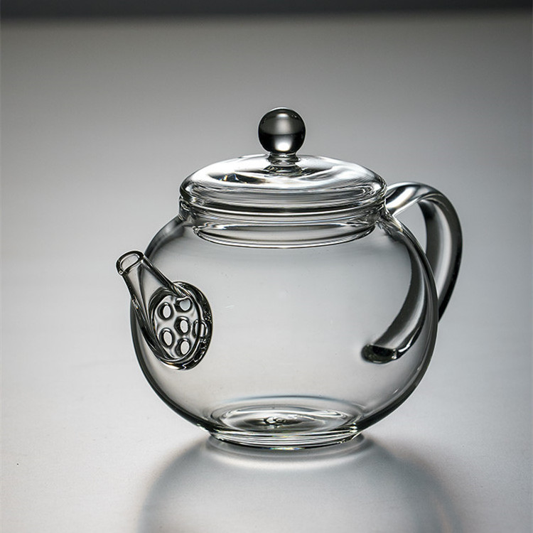 Hot Selling New Design High Borosilicate Glass mini teapot  with Lid