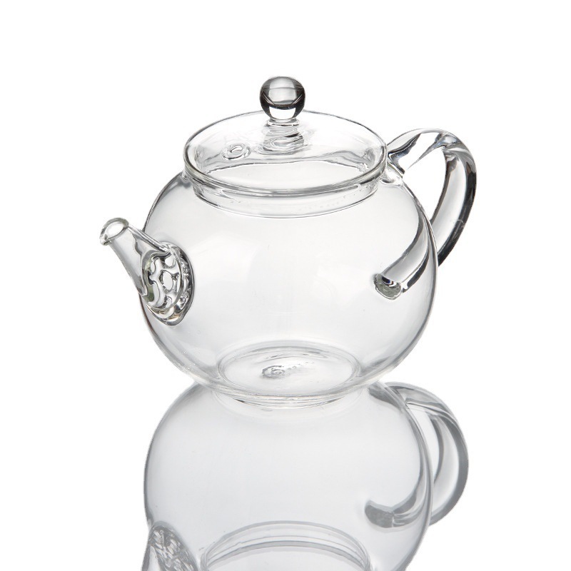 Hot Selling New Design High Borosilicate Glass mini teapot  with Lid