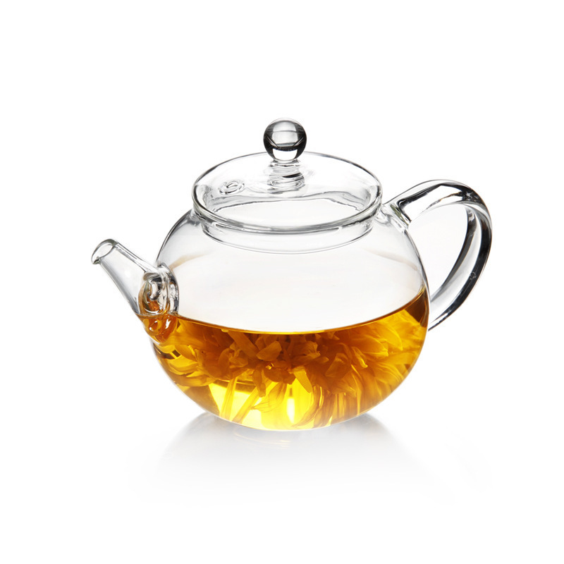 Hot Selling New Design High Borosilicate Glass mini teapot  with Lid