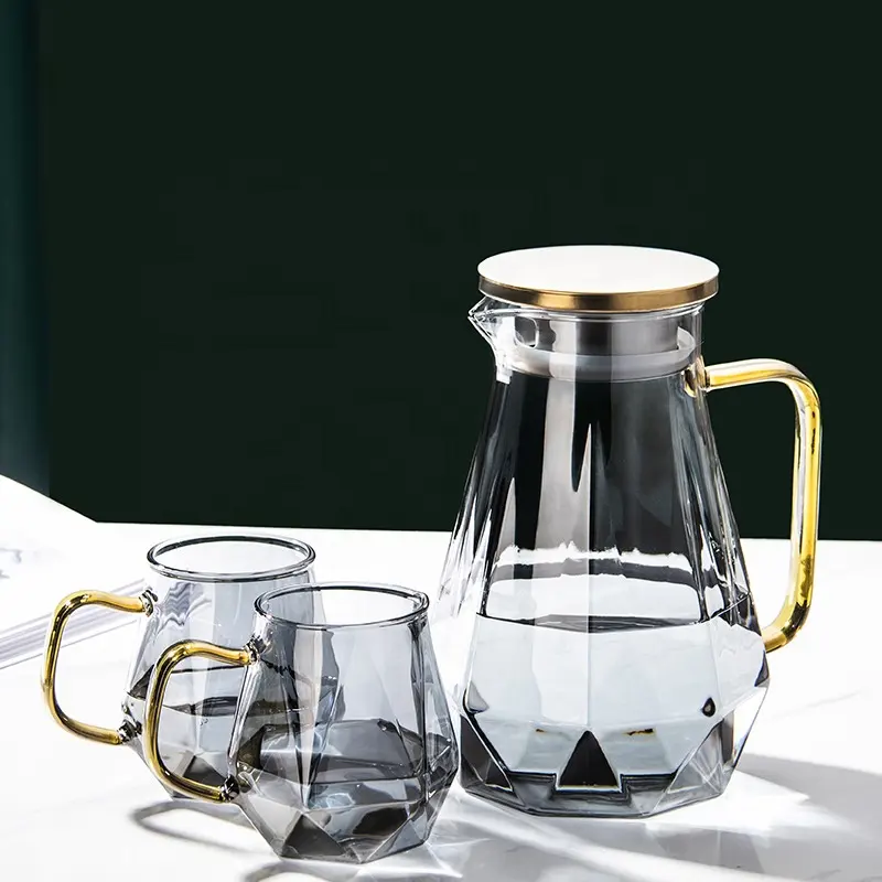 Glass kettle teapot high borosilicate glass pitcher drinking water jug set