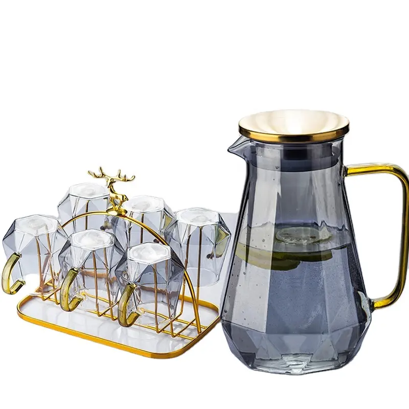 Glass kettle teapot high borosilicate glass pitcher drinking water jug set