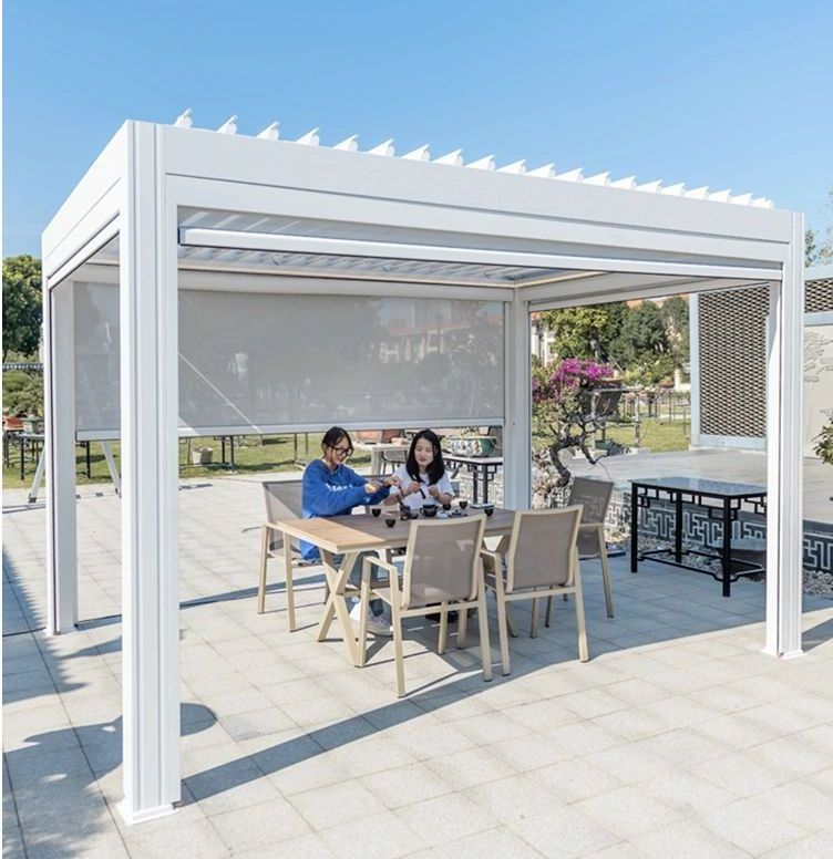 CLEARVIEW Motorized pergola para brackets 4x4  exterior 6x3 mkit and gazebos outdoor Gazebo Aluminum Pergola for house