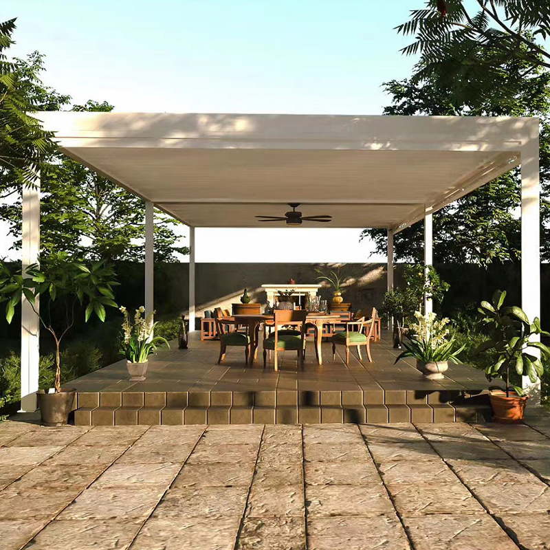 CLEARVIEW aluminum bioclimatic pergola pavilion extendable gazebo outdoor pergola 3x4 garden gazebo Aluminum pavilion for house