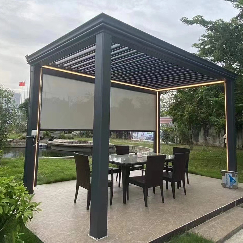 CLEARVIEW expandable pergola roof louvers pergola garden aluminum pergola garden gazebo Aluminum pavilion for house