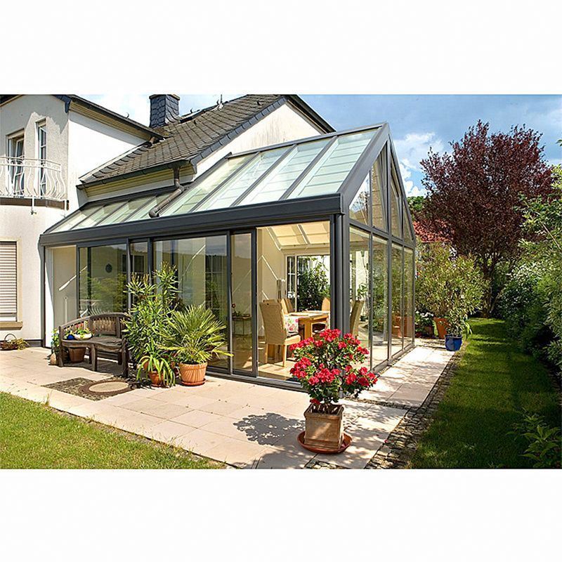 CLEARVIEW Customizable Free Standing Veranda Sunrooms Houses Aluminium Triangle Roof Sunroom Backyard Glass House