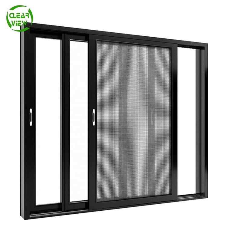 Extruded Aluminum Frame/Aluminum Residential Window 4 Panel Sliding Door