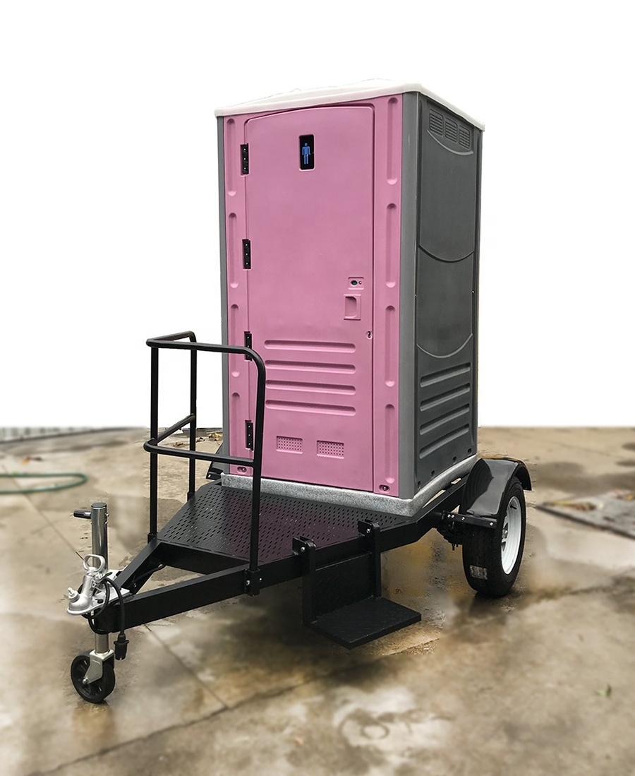 new!! China HDPE plastic outdoor mobile portable temporary toilet and shower for sale