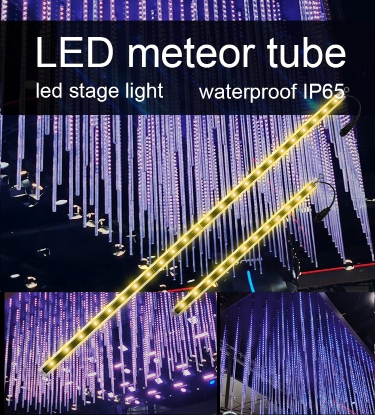 pixel light 360 led meteor tube  waterproof meteor shower led light for party