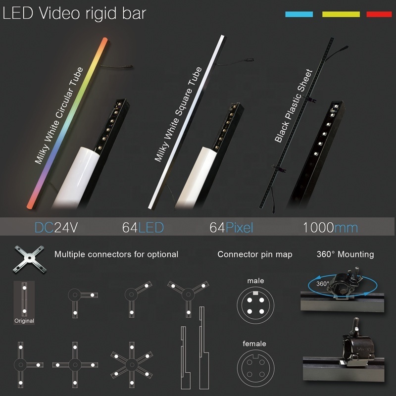 DC24V Sk6812 RGB Waterproof LED hard Strip Pixel Bar Lighting