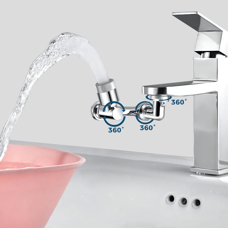 tap gadget 360 1080 degree adjustable bathroom universal rotating robot arm swivel flexible aerator tub sink faucet extender