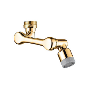 brush gold 1080 degree angle Swivel Faucet Aerator Universal Splash Filter Bathroom Kitchen Sink Faucet Tap Extender Sprayer