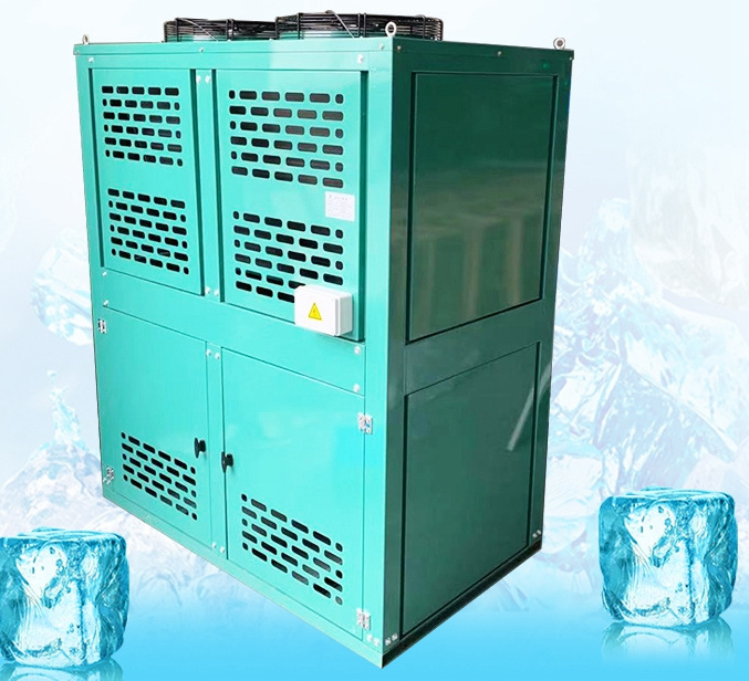 Hermetic box V Type Air-cooled Compressor Condensing Unit with Low Temperature Top Discharge