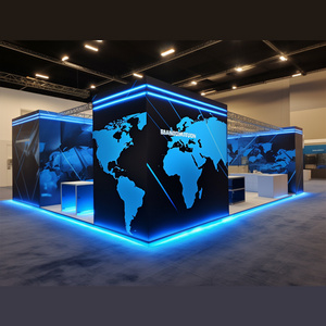 Vendor Trade Show Product Displays Floor Standing Standing Booth Backdrop Walls 20x20 Exhibition Stand