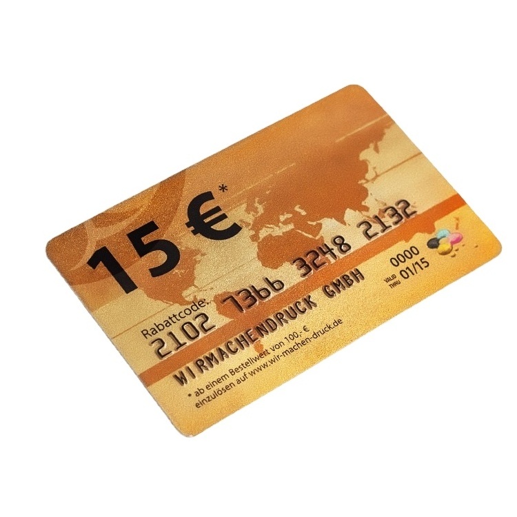 Top  Customized Credit Card Size Pvc Business Card With Embossed Number