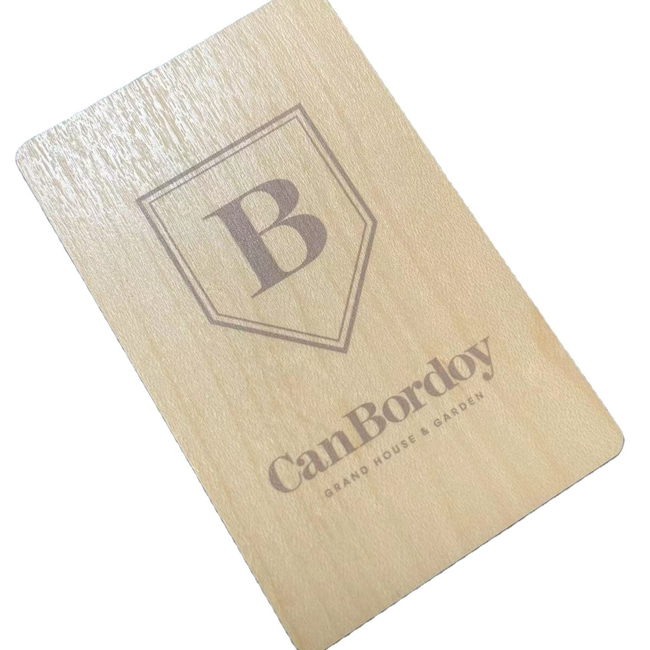 2024 Customized Full Color Wooden NFC  Card Blank Business Gift Card with Laser Printing