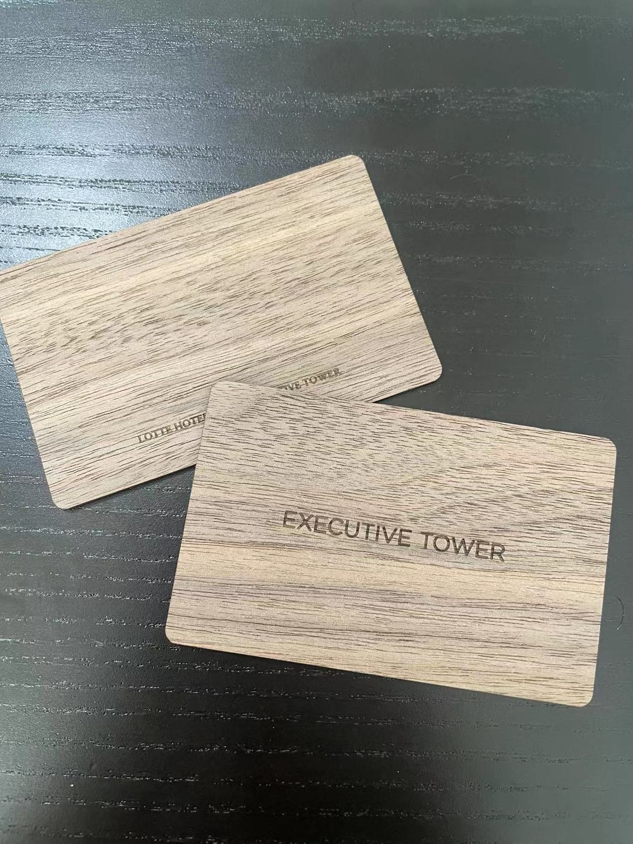 2024 Customized Full Color Wooden NFC  Card Blank Business Gift Card with Laser Printing