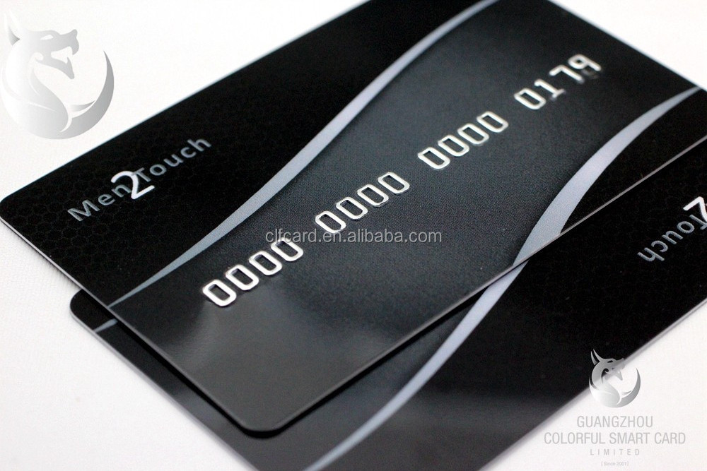 Top  Customized Credit Card Size Pvc Business Card With Embossed Number