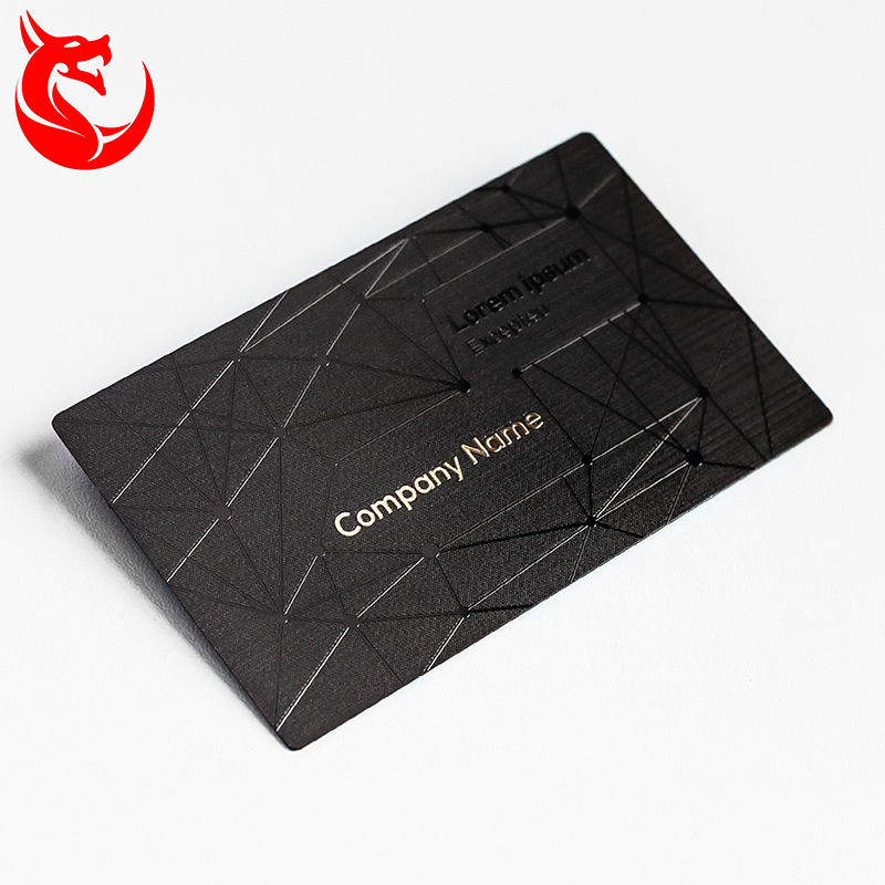 New Design Black Metal Credit Chip Card Blank Access Control Card