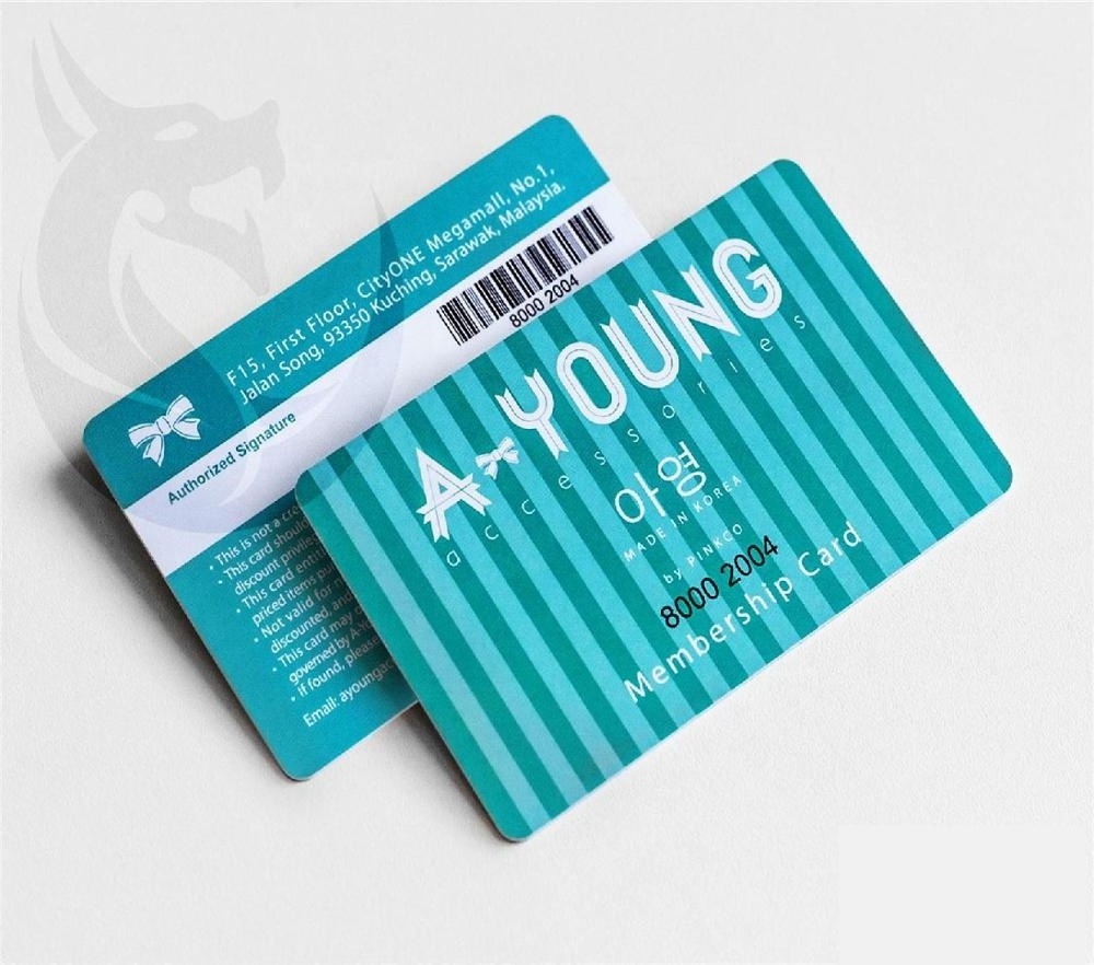 Luxury Service PVC Plastic Business Card Vip Membership Card Loyal Card Machine Printing