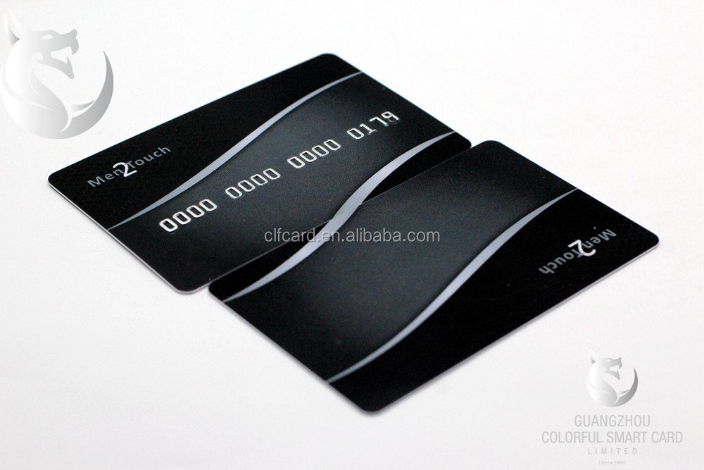 Top  Customized Credit Card Size Pvc Business Card With Embossed Number