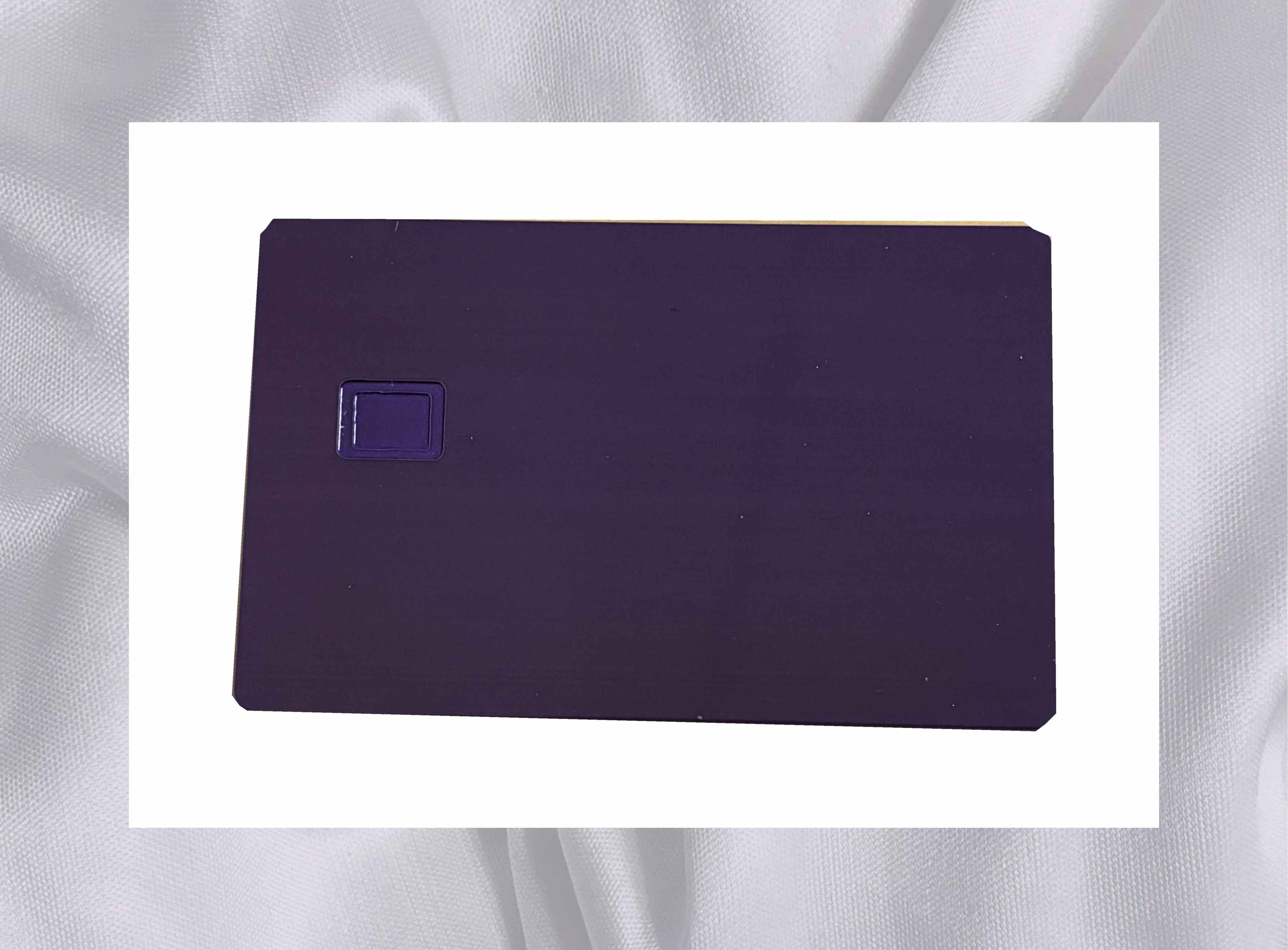 2024 new product steel contact silk printing  white blank metal credit cards with chip hole magnetic strip  metal  Chip Card