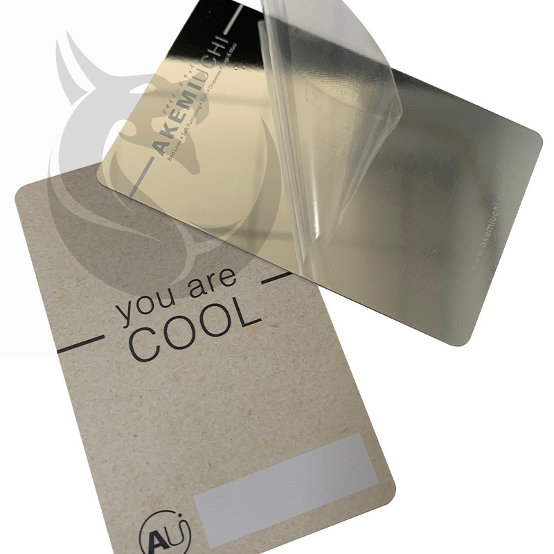 Cool PVC Mirror Effect Business Cards Plastic Printing Category