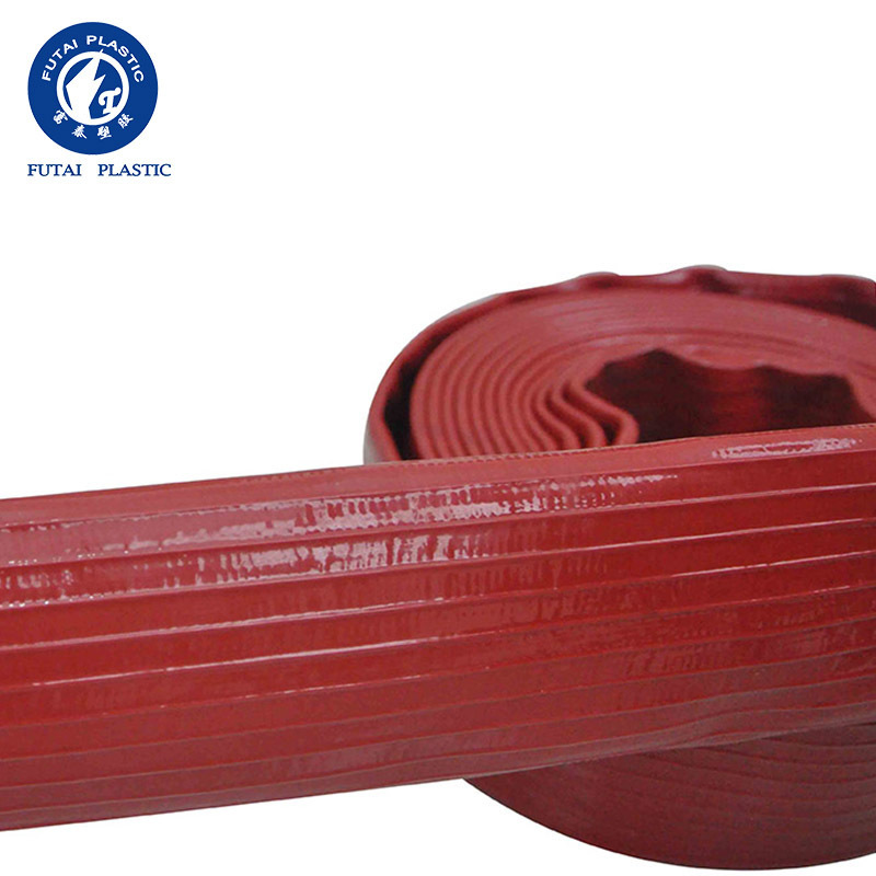 Farm high pressure irrigation PVC plastic flat hose flexible drainage pipe