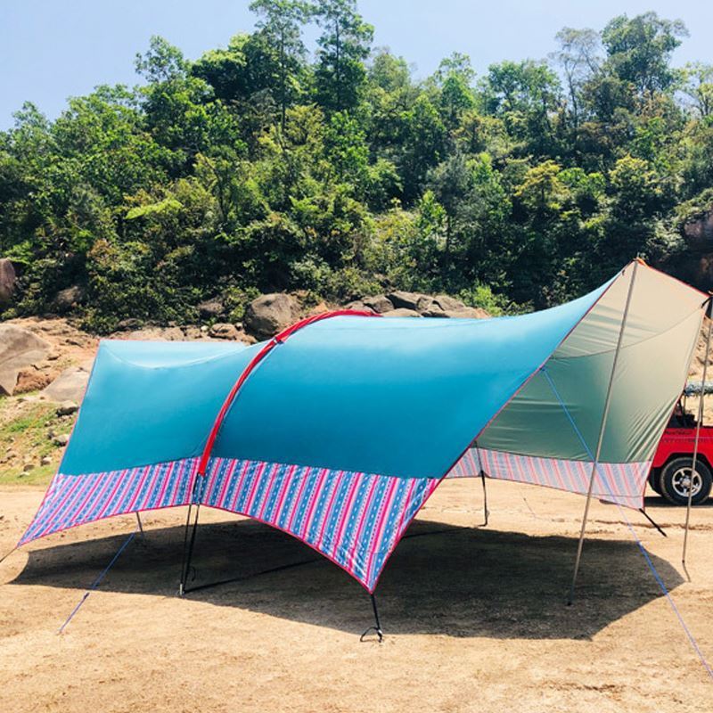 Canopy Sun Shade Awning UV Protection Portable Beach Car Roof Top For Camping Tent