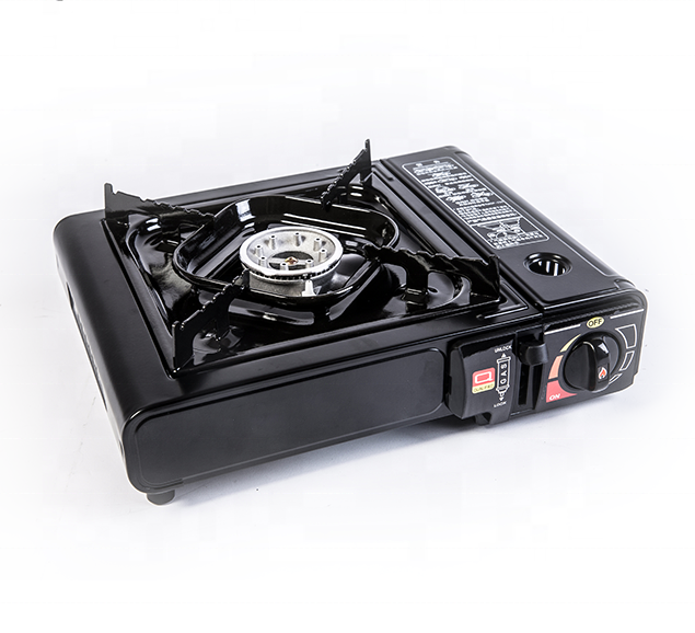 Chinese green cook Backpacking Touch Burner Table Gas lighter mini stove with cylinder control valve knob and low price