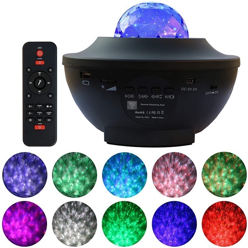 LED Aurora Starry Night Light Projector Nebula Laser Star Projector Lamp Smart Starlight Space Projector For Kids