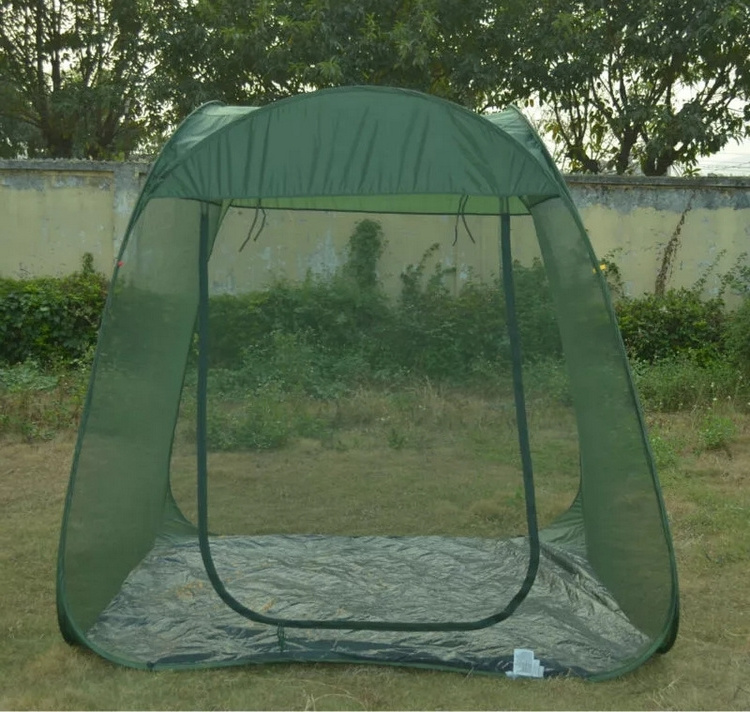 Automatic Pop Up Canopy Tent with Mosquito Netting Outdoor Screen House Room