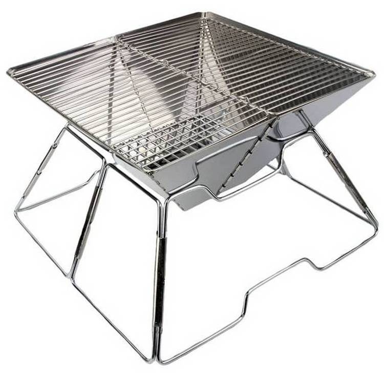 Car accessories Outdoor Folding Barbecue Charcoal Grill Stove Stainless Steel BBQ Patio Camping