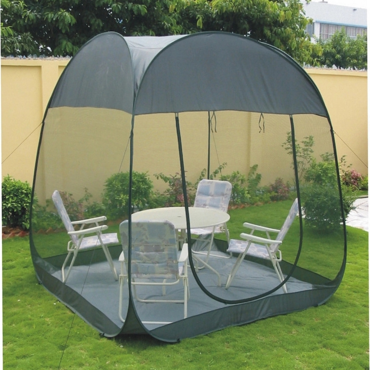 Automatic Pop Up Canopy Tent with Mosquito Netting Outdoor Screen House Room