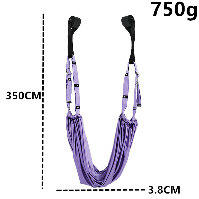 CliCli Adjustable set anti gravity Inversion women swing strap hanging elastic stretch handstand ropes aerial yoga hammock