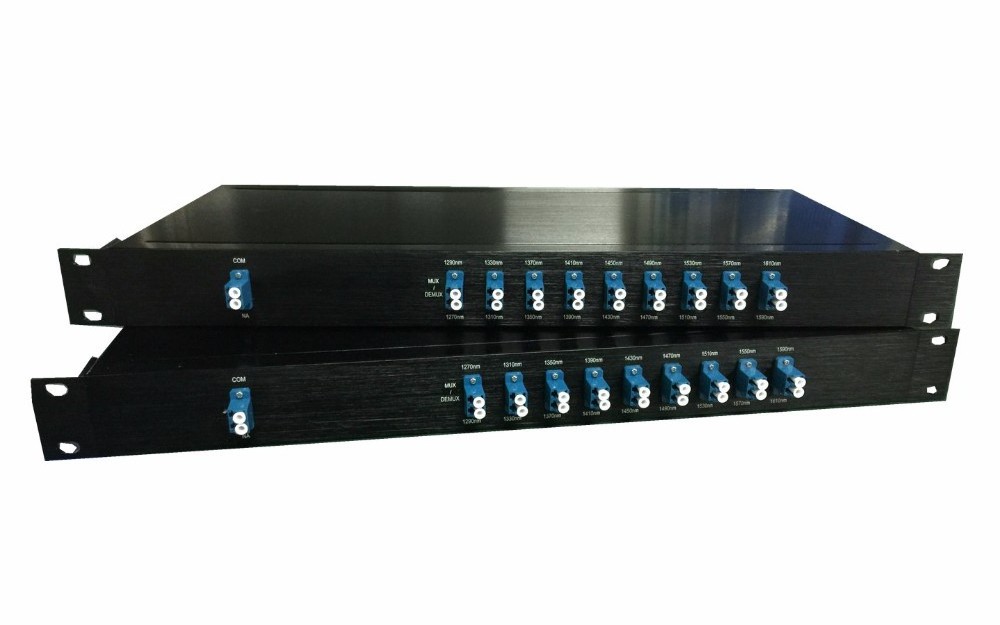 8 Channels 1470-1610nm, with Monitor and Expansion Port, LC/UPC, Dual Fiber, Low Insertion Loss CWDM Mux Demux