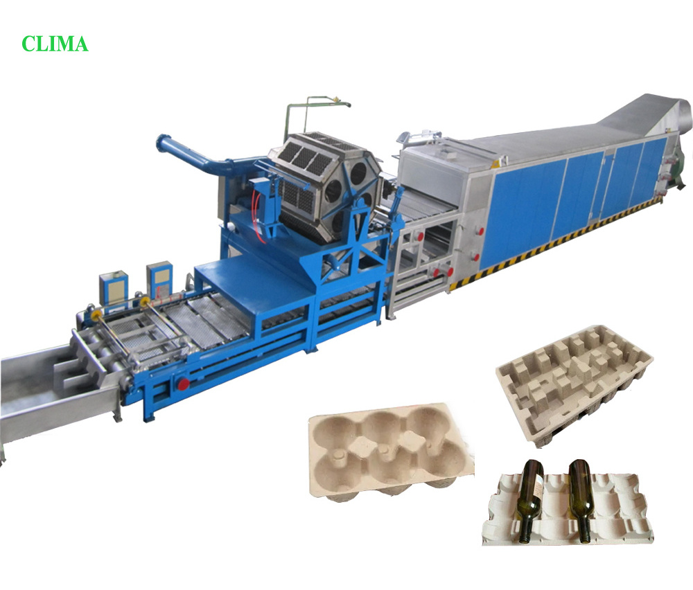 Egg tray Thermoforming machine for bamboo pulp custom manufacturing machine egg box former equipment for product packaging