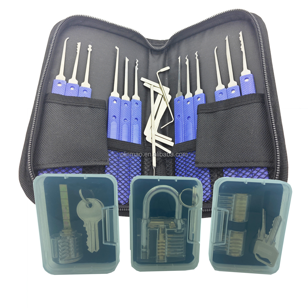 Professional Locksmith Factory Lock Pick Set with practice lock Training Tool Kit for beginner