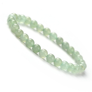 Cliobeads 6mm Small Stone Beads Bracelet Green Aventurine Moonstone Crystal Bead Bracelet Healing Crystal Bracelet