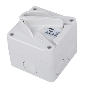 Weatherproof style Australia mini Isolating switch 1pole 10A SAA mini isolating switch lockable 56 series isolator switch