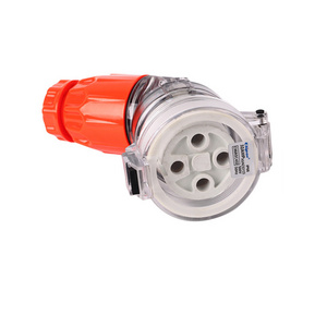 SAA RCM Australia IP66 Waterproof 500V 32A 56ASC432 Industrial Angle Socket & Connector Power Extension Socket