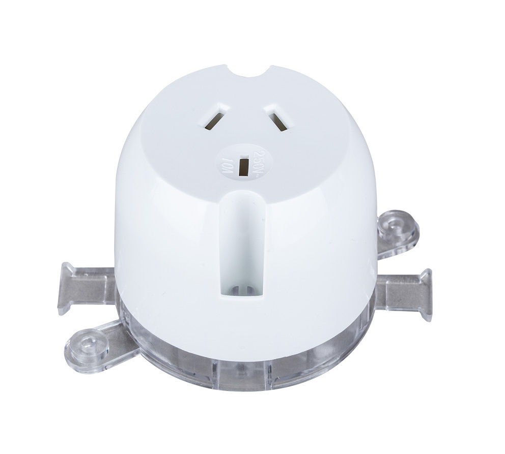 Quick connect outlet AS/NZS SAA Approved 250V 10A plug base ceiling socket