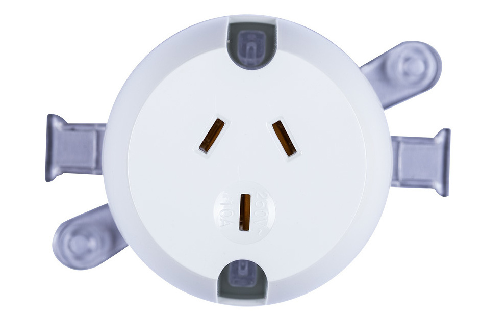 Quick connect outlet AS/NZS SAA Approved 250V 10A plug base ceiling socket