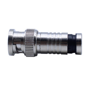 High Quality CCTV  Coaxial Cable Plug Solderless RG59 RG6 BNC Male Crimp Connector