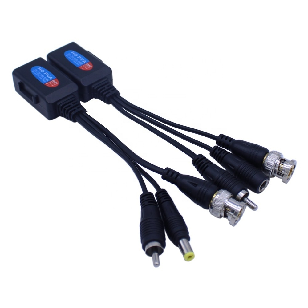 CCTV Video Audio Power Twisted Pair Transmitter AHD CVI TVI CVBS HD Video Balun With Audio Power