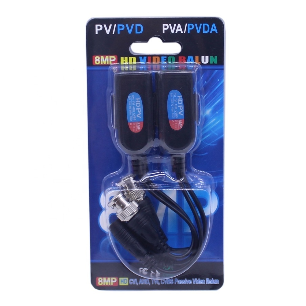 CCTV Video Audio Power Twisted Pair Transmitter AHD CVI TVI CVBS HD Video Balun With Audio Power