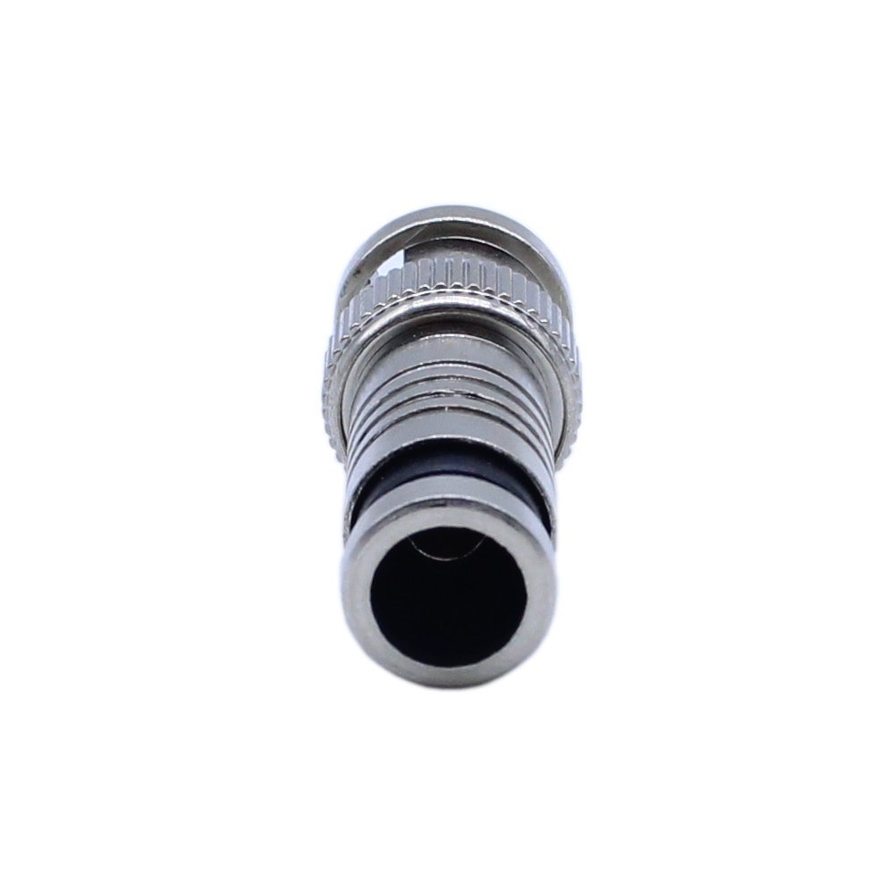 High Quality CCTV  Coaxial Cable Plug Solderless RG59 RG6 BNC Male Crimp Connector