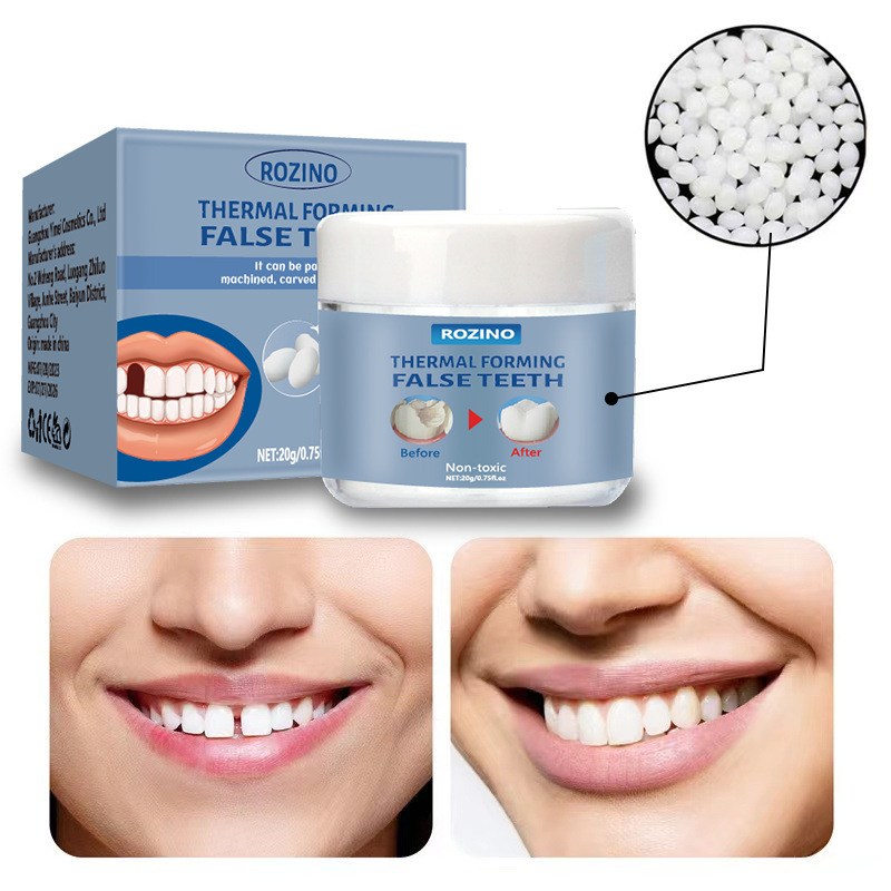 Strong Reusable Temporary Tooth Repair Cosmetic Denture Modification Gap Filling Dental Glue Thermal Forming False Teeth