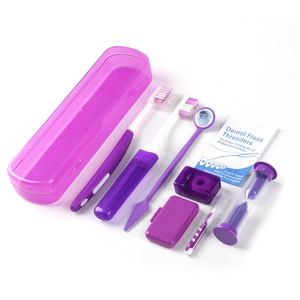 Portable Dental Orthodontic Kits dental floss adult toothbrush