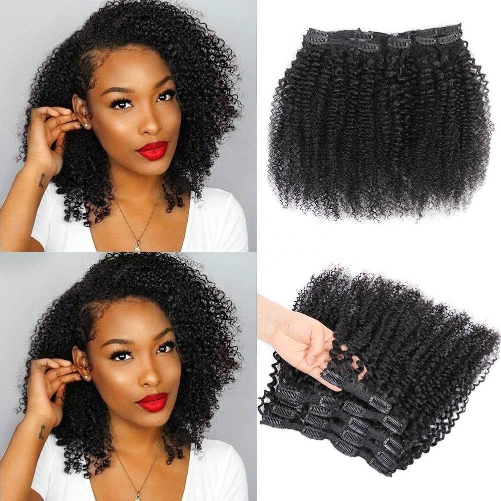 Free Sample Raw Hair Vendors, Mink Virgin Real Indian Cuticle Aligned Grade 10A Natural Human Hair Clip In Extensions